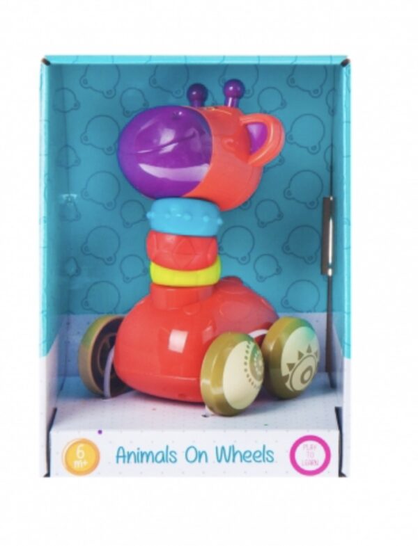 Жирафа на колесах BamBam;розвиваюча іграшка