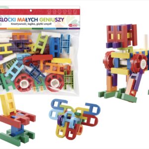 Кубики драбинки Askato 40 елементів (109473);конструктор askato;Askato;розвиваючі іграшки;конструктор;іграшки Луцьк