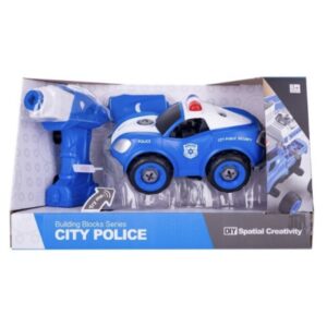 Поліцейська машина іграшка; Поліцейська машина з електродвигуном DIY Spatial Creativity