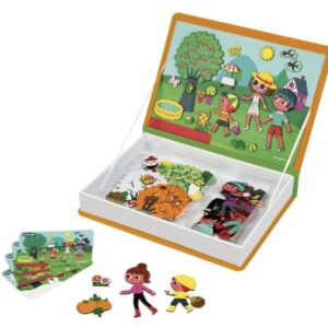 Магнітна книга Janod 4 сезони (J02721);магнітна книжка;книжка на магнітах для дітей;розвиваючі іграшки;іграшки для дітей;janod