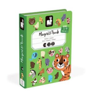 Магнітна книга Janod Тварини (J02723);книжка магнітна;книга на магнітах дитяча;розвиваючі іграшки;іграшки для дітей;Janod