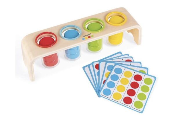 Сортер Janod Вивчаємо кольори J05066;сортер;розвиваючі іграшки;іграшки для дітей;іграшки для найменших;вивчення кольорів