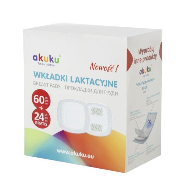 Лактаційні вкладки для грудей STANDART 84шт. Akuku A0368;лактакційні вкладки;лактаційні вкладки акуку;лактакційні вкладки Akuku;Akuku;Akuku Луцьк;Akuku A 0368