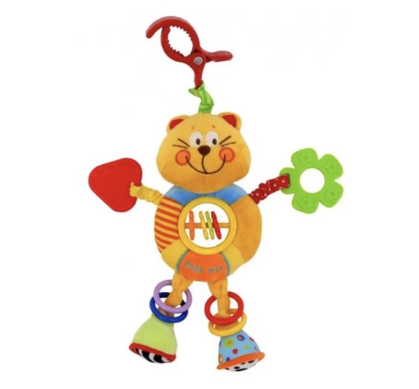 Підвіска плюшева котик BabyMix 8562-24C;іграшка плюшева;підвіска іграшка;дитячі іграшки; BabyMix 8562-24C; Підвіска плюшева BabyMix ;BabyMix;BabyMix луцьк