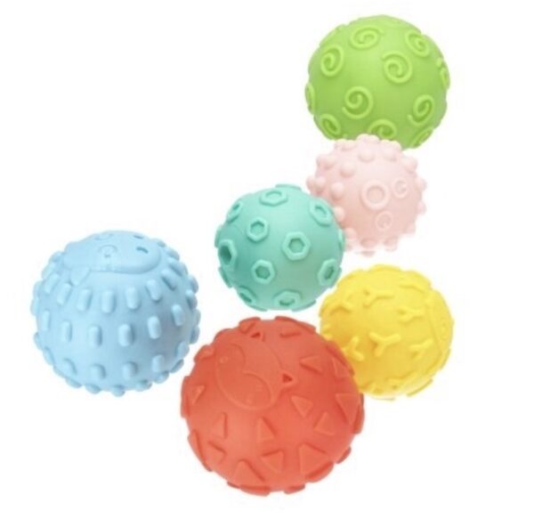 Набір кульок сенсорних 6 шт. BamBam 471563;набір кульок;іграшки дитячі;сенсорні кульки;BamBam 471563; Набір кульок сенсорних BamBam