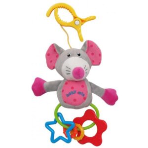 Підвіска плюшева Мишка BabyMix; babymix;babymix 8543-m;дитячі іграшки;плюшеві іграшки