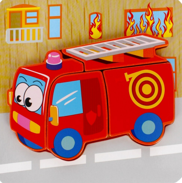 Пазл Пожежна Bam Bam 500634;Пазл Пожежна Bam Bam;Пазл Bam Bam; Bam Bam ;пазли для дітей;пазл деревяний;дитячі іграшки